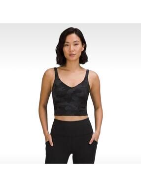 Lululemon Align Tank Top Heritage 365 Camo Deep Coal Multi - Size 4